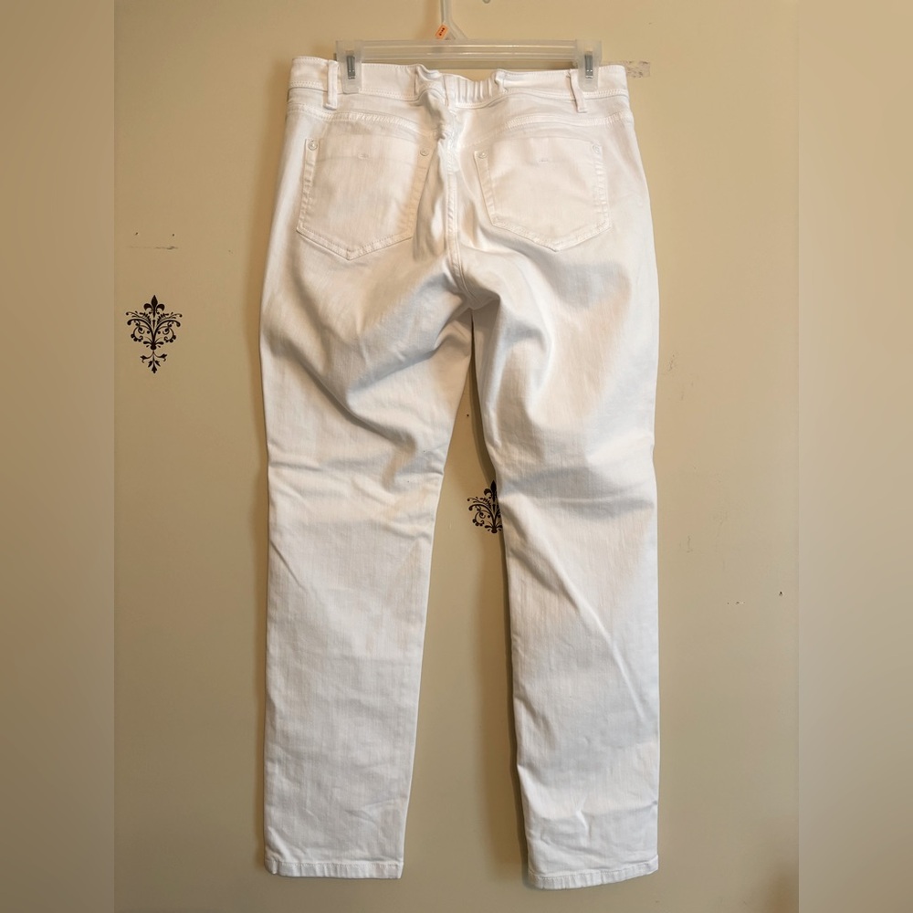 J Jill jeans denim white size 8 authentic fit slim ankle - Picture 4 of 7